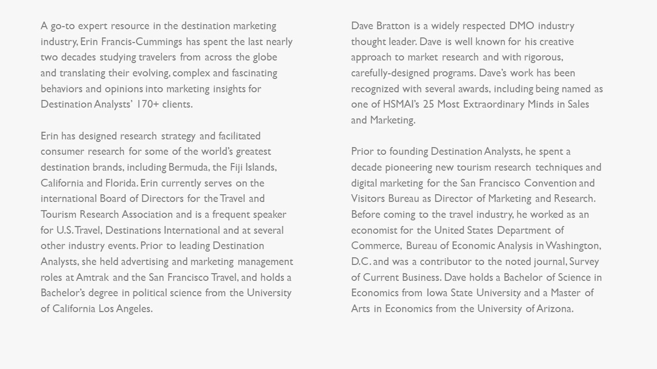 Speaker bios